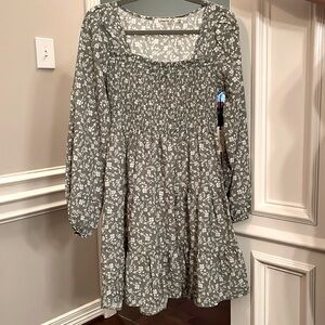NWT light green floral dress